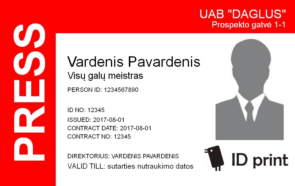 Personalized card printing idprint.lt