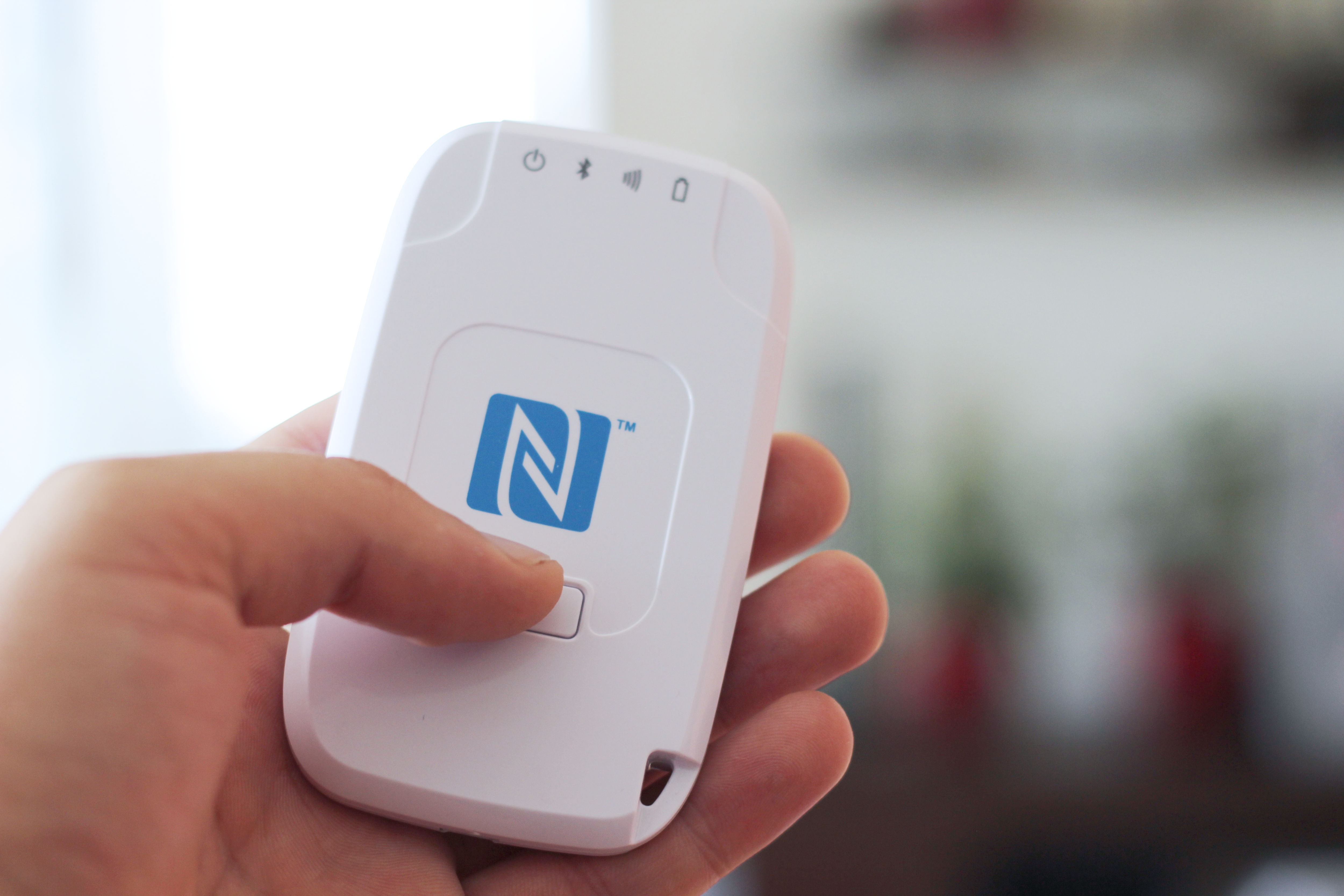 Nešiojamas bluetooth NFC/RFID skaitytuvas