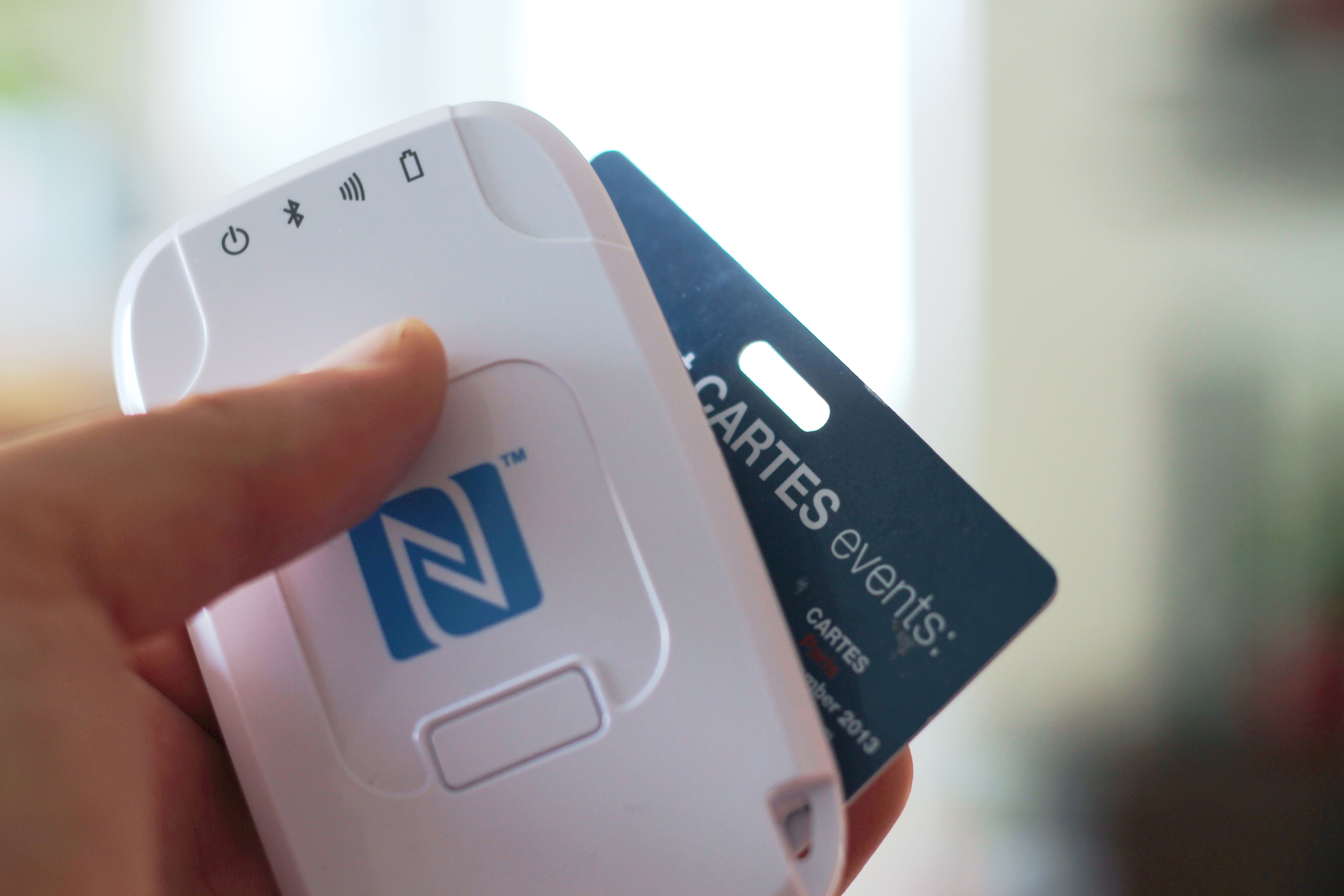 Nešiojamas bluetooth NFC/RFID skaitytuvas